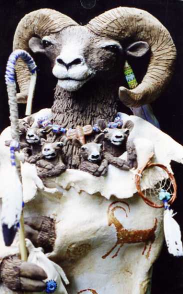 Bighorn Sheep Art, cougar art, puma art