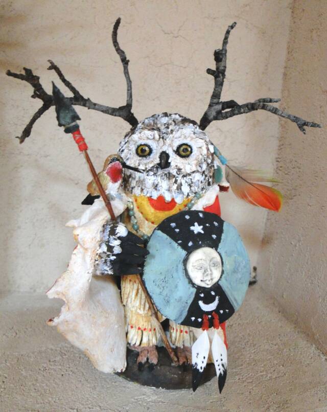 Owl Shaman, Owl Art Images, Owl Sculpture, Owl Totem