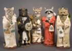Animal Helper Art, Cat Art, Bear Art, Coyote Art, Raccoon Art, Cougar Art, Cougar Totem, Bear Totem, Coyote totem, Raccoon Totem, Raccoon Sculpture
